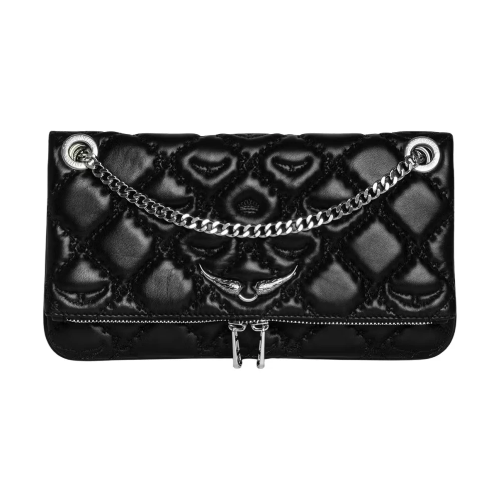Zadig & Voltaire Donna Nero Borse, Taglia Unica, New,