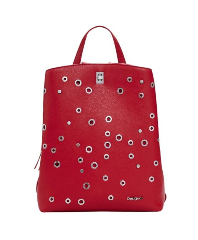 red-polyurethane-modern-backpack