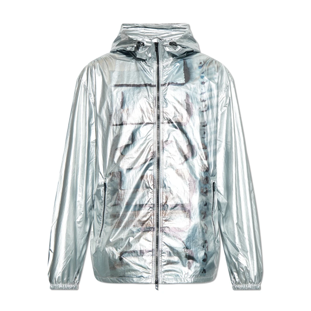 Diesel Hombre Gris Chaquetas, : Extra Grande