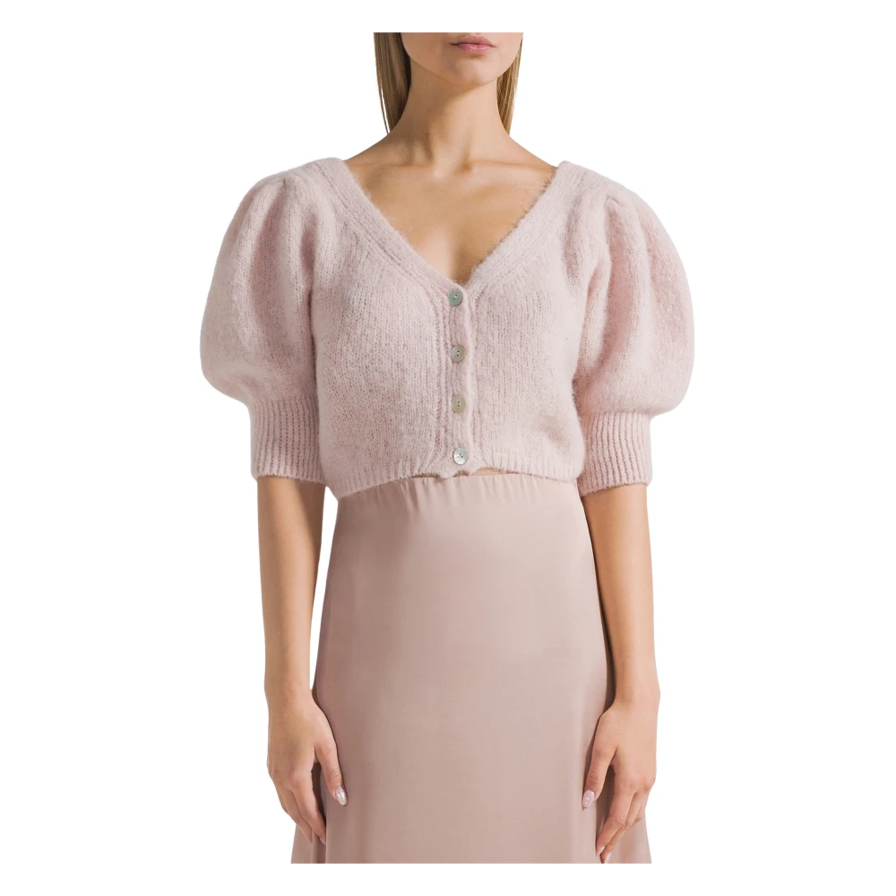 American Dreams Zachte Alpaca Blend Vest Pink Dames