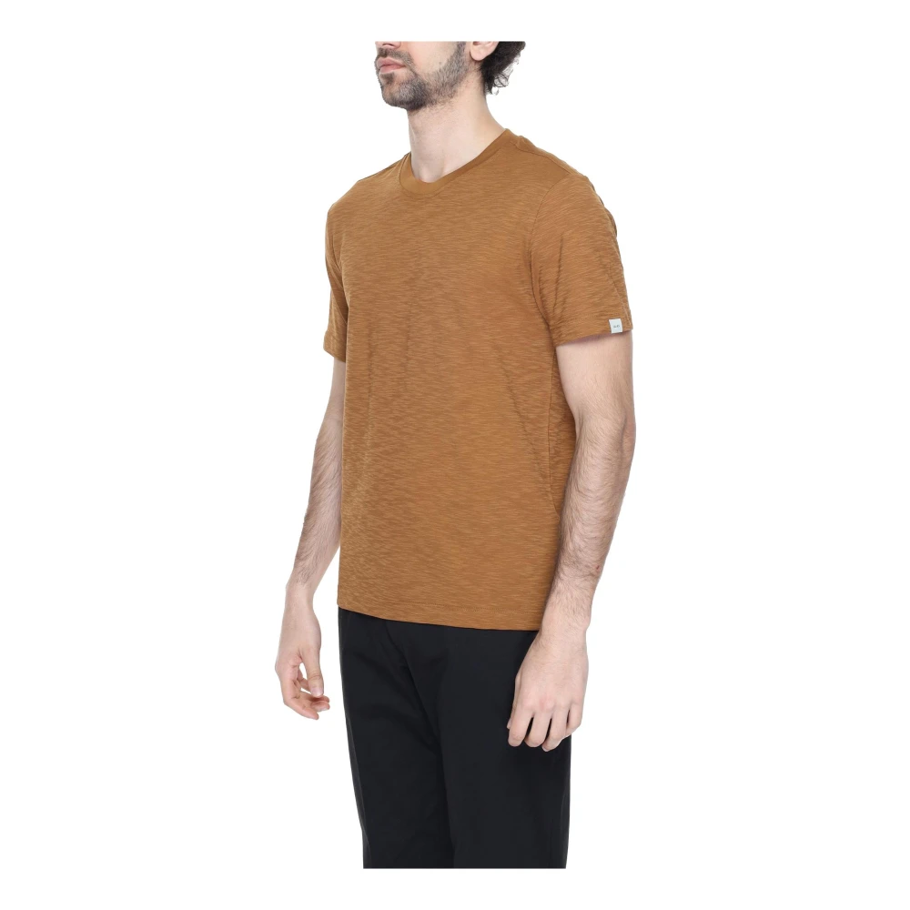 Liu Jo Bruin Katoenen T-shirt Korte Mouw Brown Heren