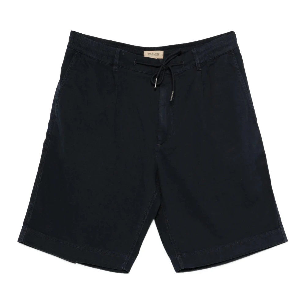 Woolrich Blue Casual Shorts, Male, L, Bermuda Shorts