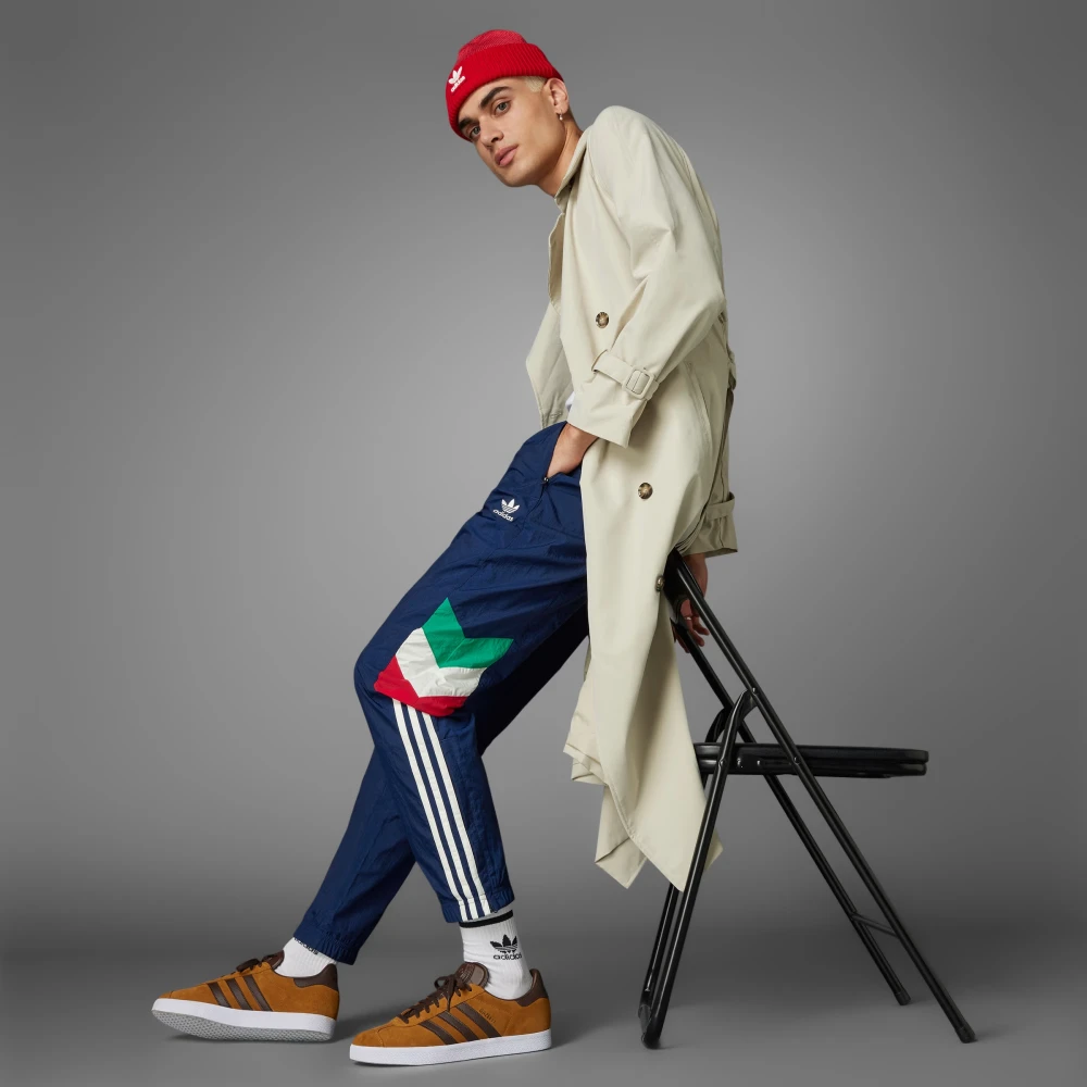 Adidas Italiaans nationaal team retro broek Blue Heren
