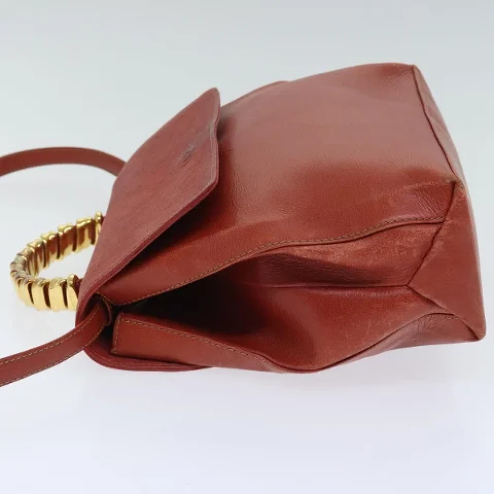 Loewe Pre-owned Leather handbags Red Dames