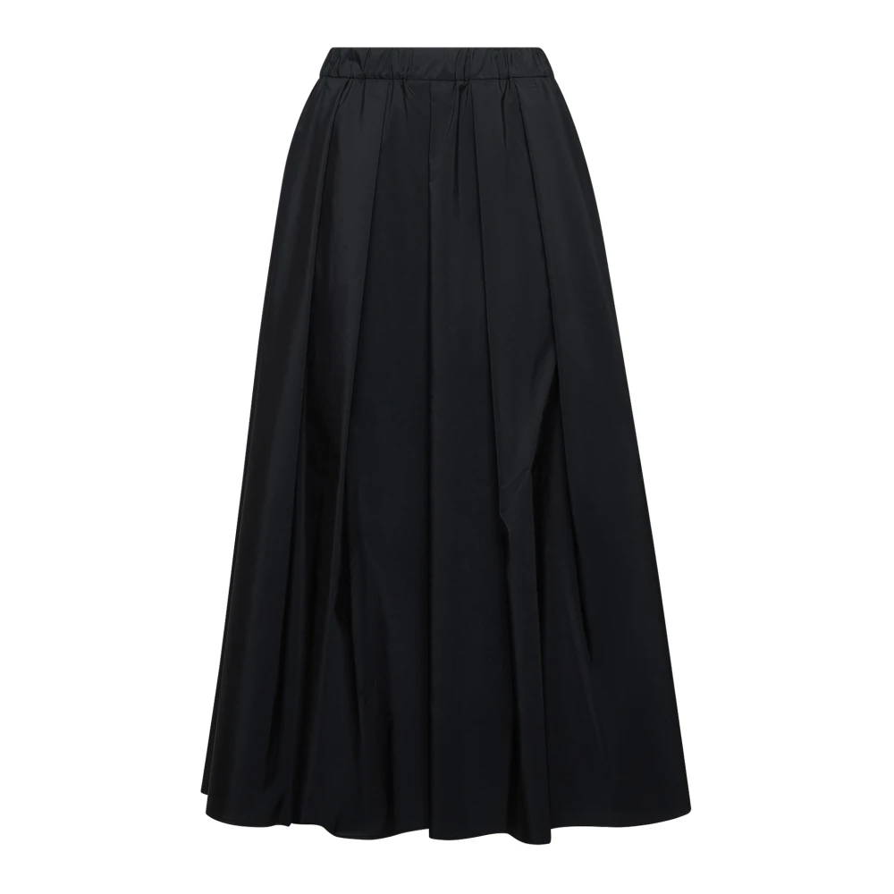 Max Mara Weekend Asymmetrische Geribbelde Taille Rok Black Dames