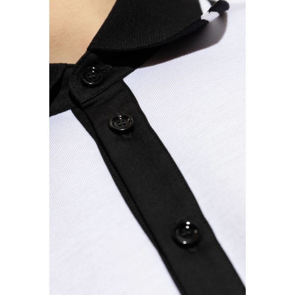 Dolce & Gabbana Polo met bedrukt logo White Heren