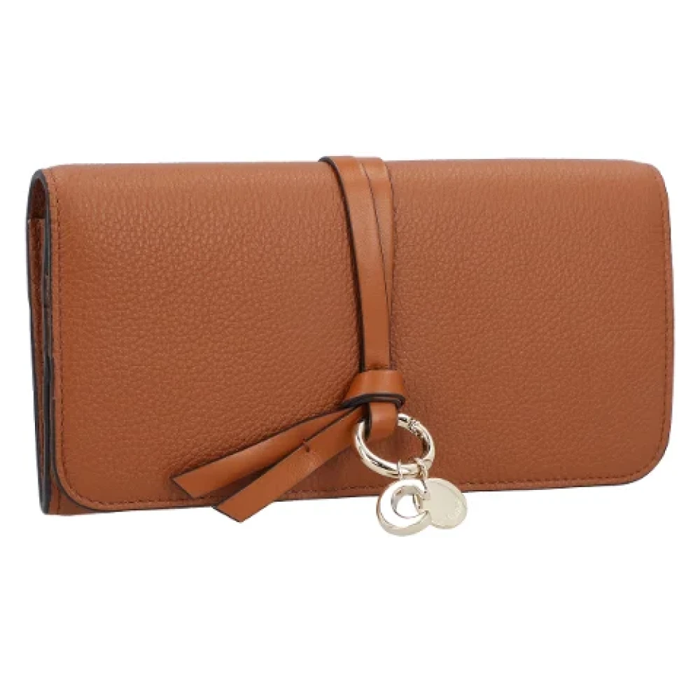 Chloé Leather wallets Brown Dames