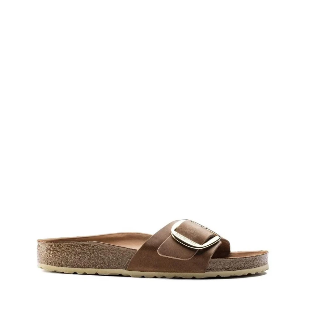 Birkenstock Madrid Big Buckle i Cognac Brown, Dam