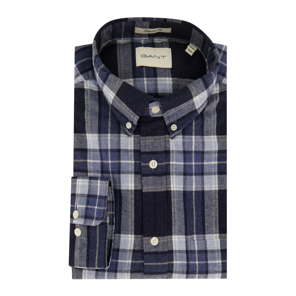 Gant Casual Donkerblauw Overhemd Blue Heren
