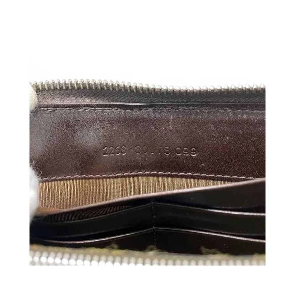Fendi Vintage Pre-owned Cotton wallets Brown Dames