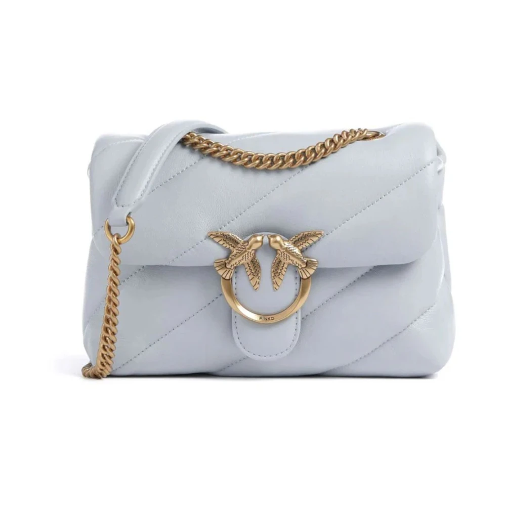 Pinko Women's Blue Shoulder Bags, One Size, Mini Love Bag Puff