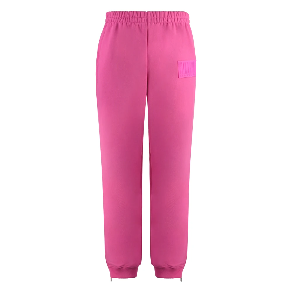 Vetements Logo detail track-pants met patches Pink Heren