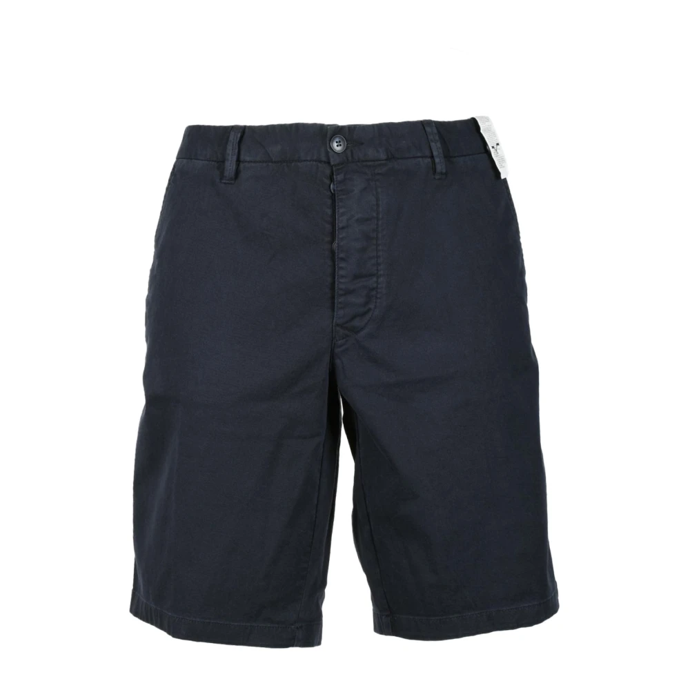 Blauer Katoenmix Bermuda Shorts Blue Heren