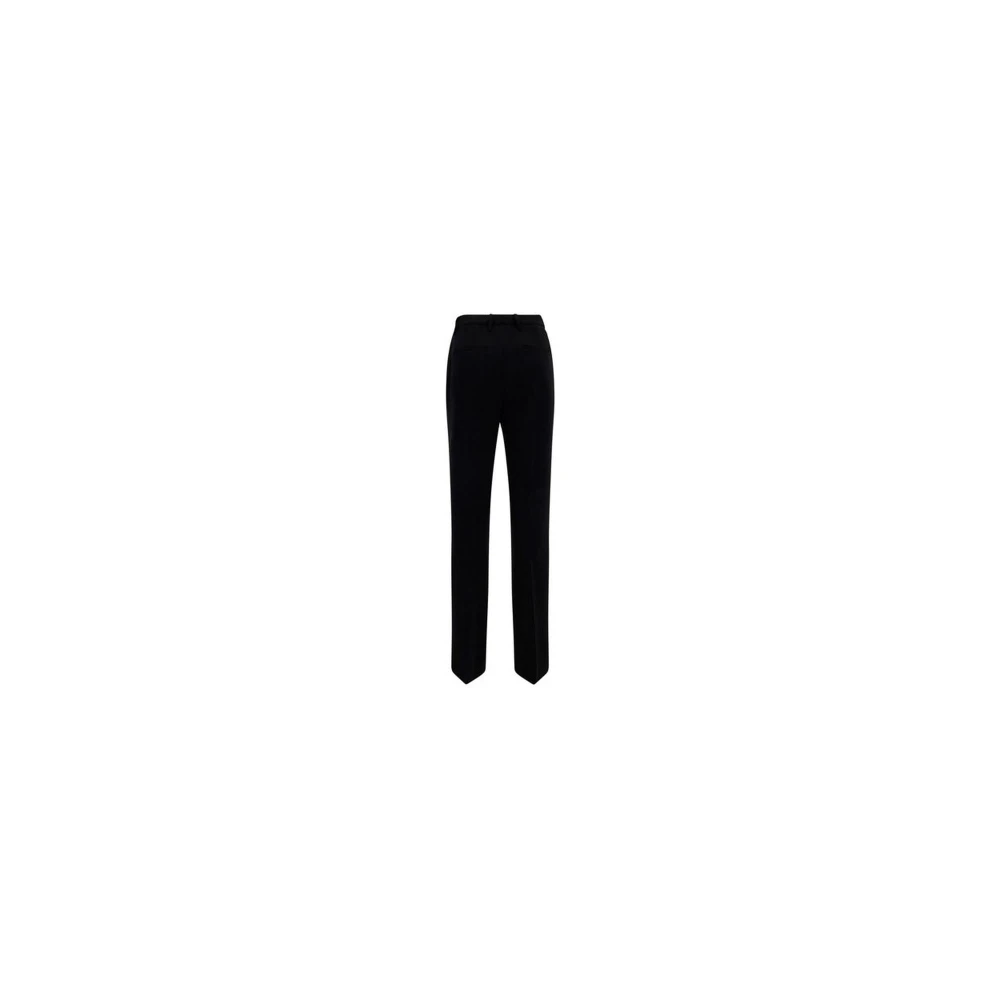 Prada Zwarte wollen ritsbroek met riem Black Dames