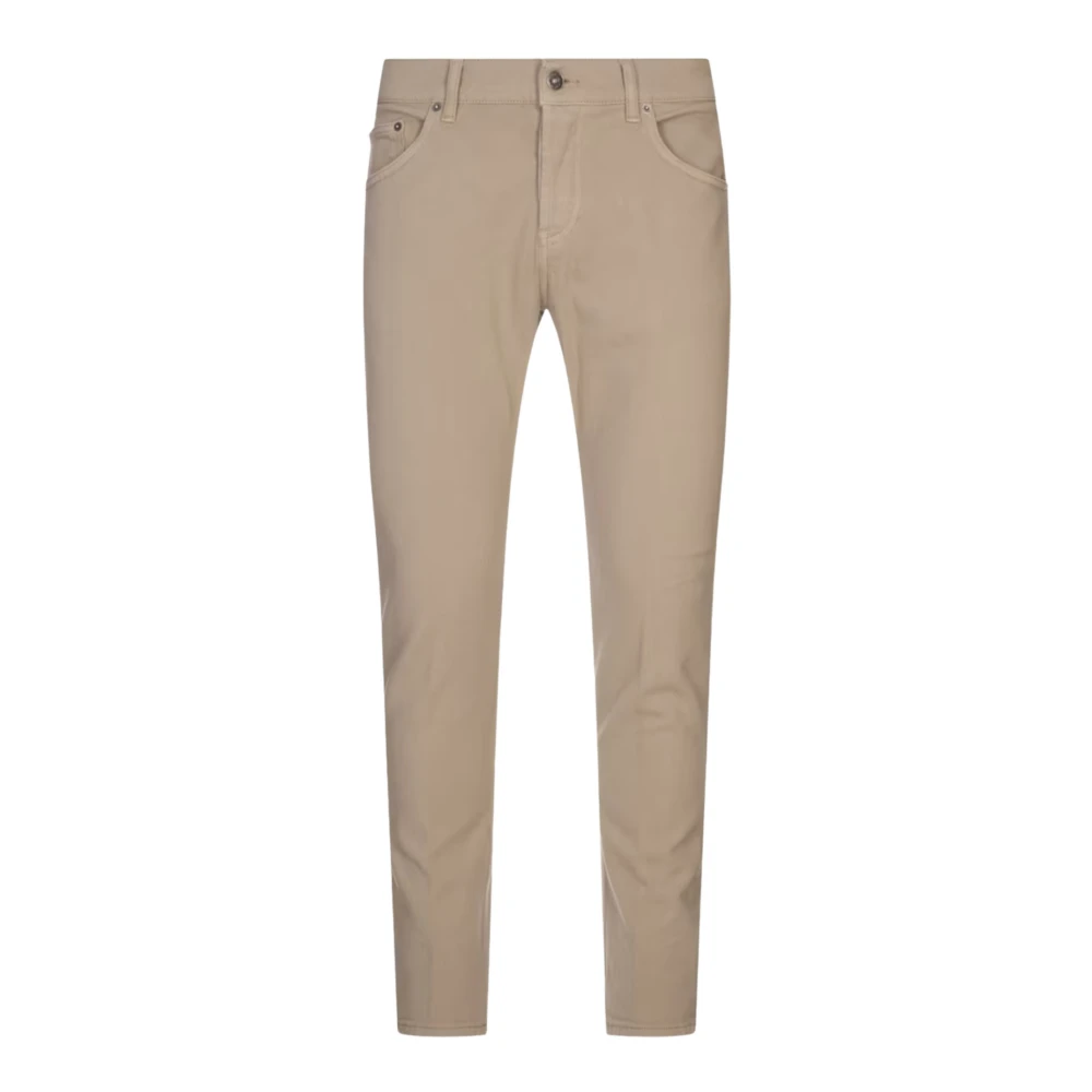 Dondup Herr Beige Jeans W33, Bomull, Slim-Fit Jeans