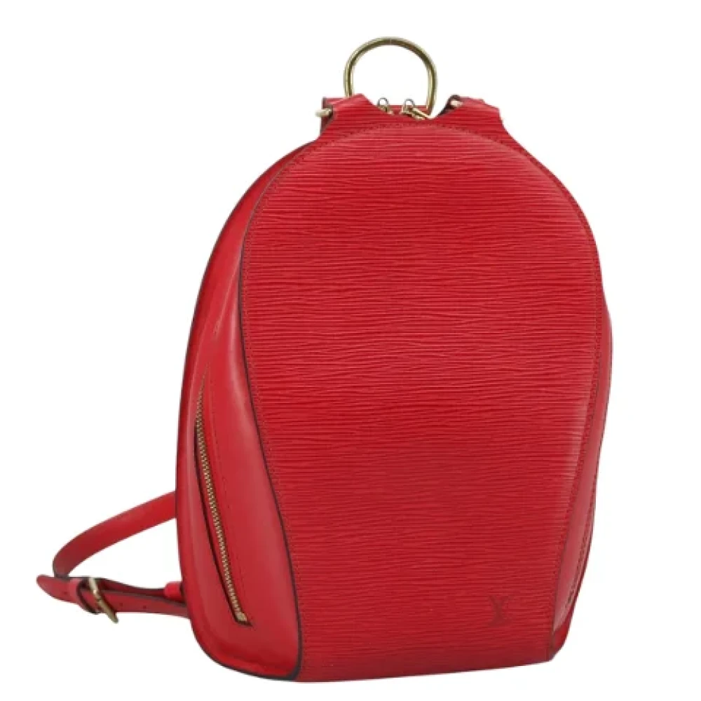 Louis Vuitton Vintage Pre-owned Leather backpacks Red Dames