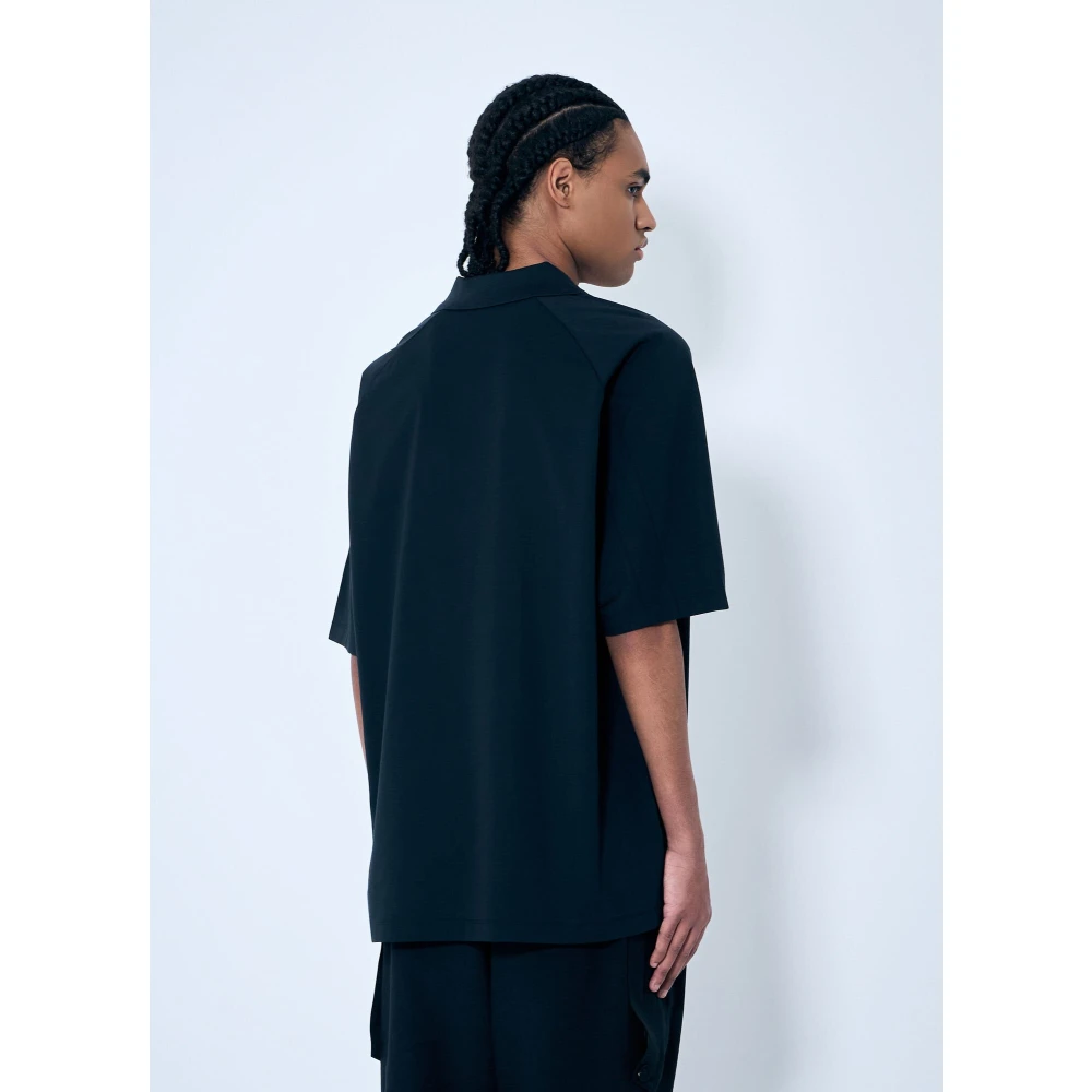 Y-3 Handtekening Drie Strepen Polo Shirt Black Heren