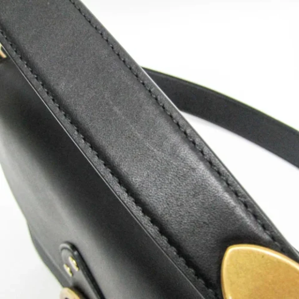 Coach Pre-owned Leather handbags Black Dames