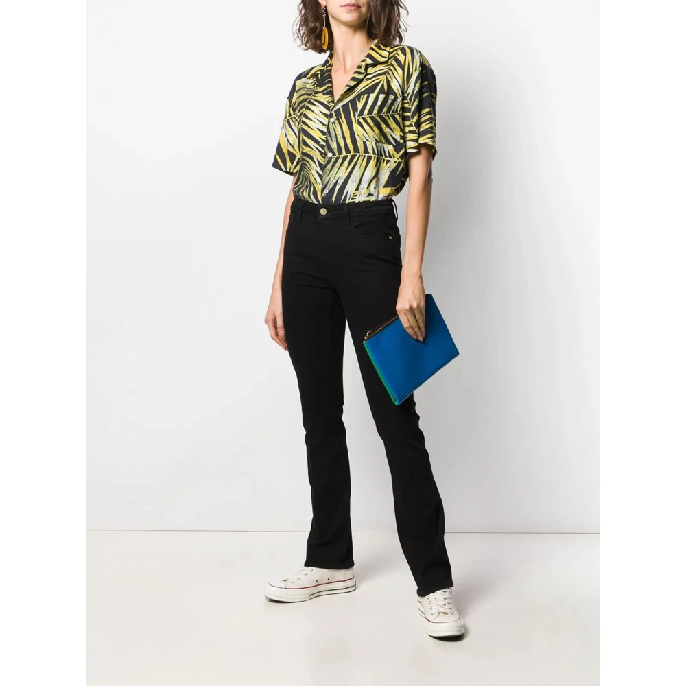 Frame Elegant Mini Boot Slim-Fit Jeans Black Dames