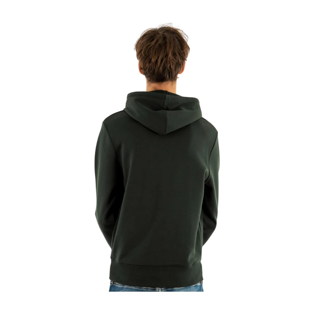 Fred Perry Gestreepte capuchontrui Green Heren