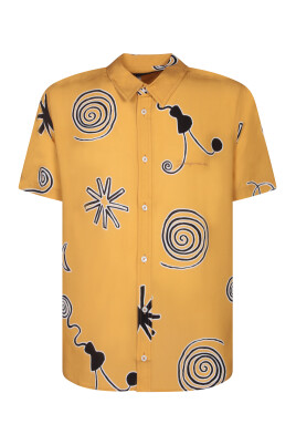 chemise-orange-a-imprime-integral