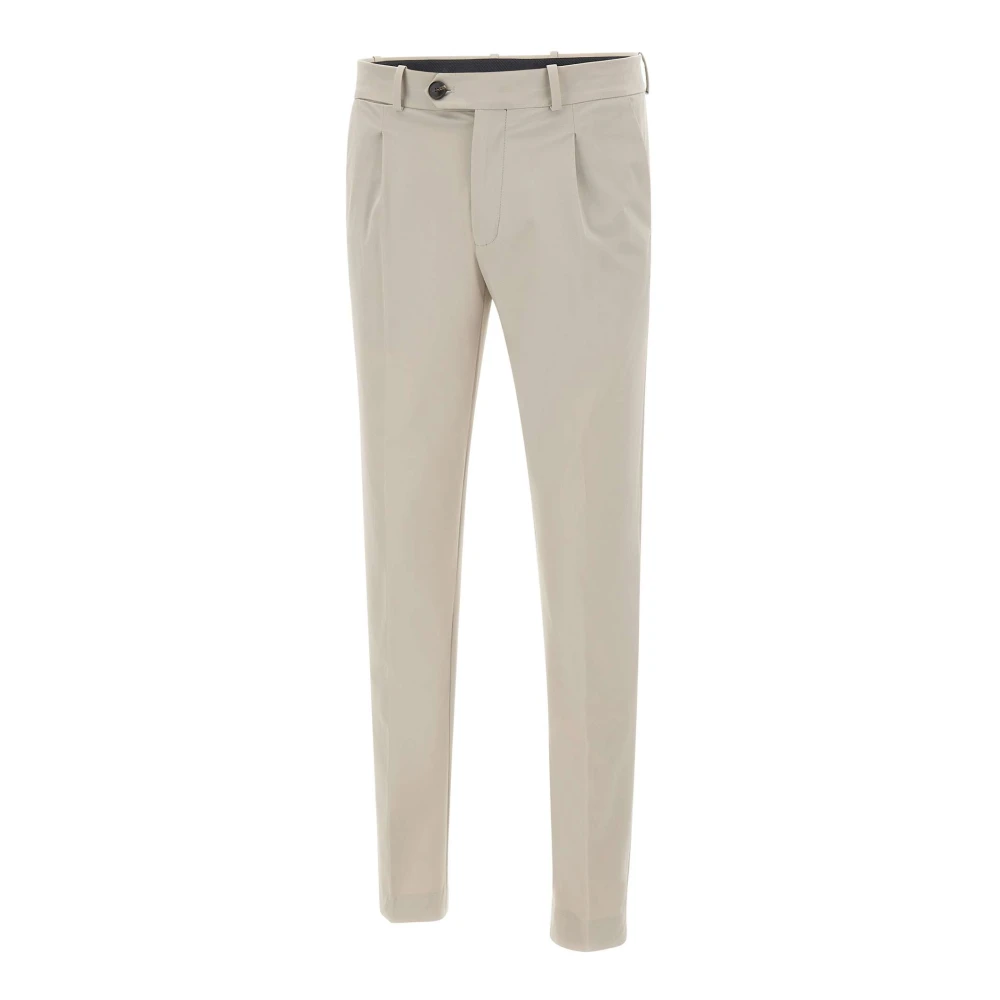 Rrd Men's Beige Surflex Pence Trousers - Slim-Fit Trousers - 2XL - Trousers
