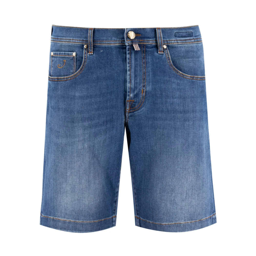 Jacob Cohën Bermuda Shorts met iconisch logo Blue Heren