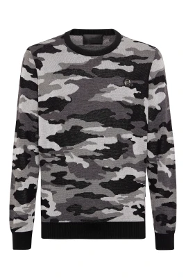 Pullover Rundhals Kamouflage
