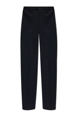 Cotton Blend Tailored Pants