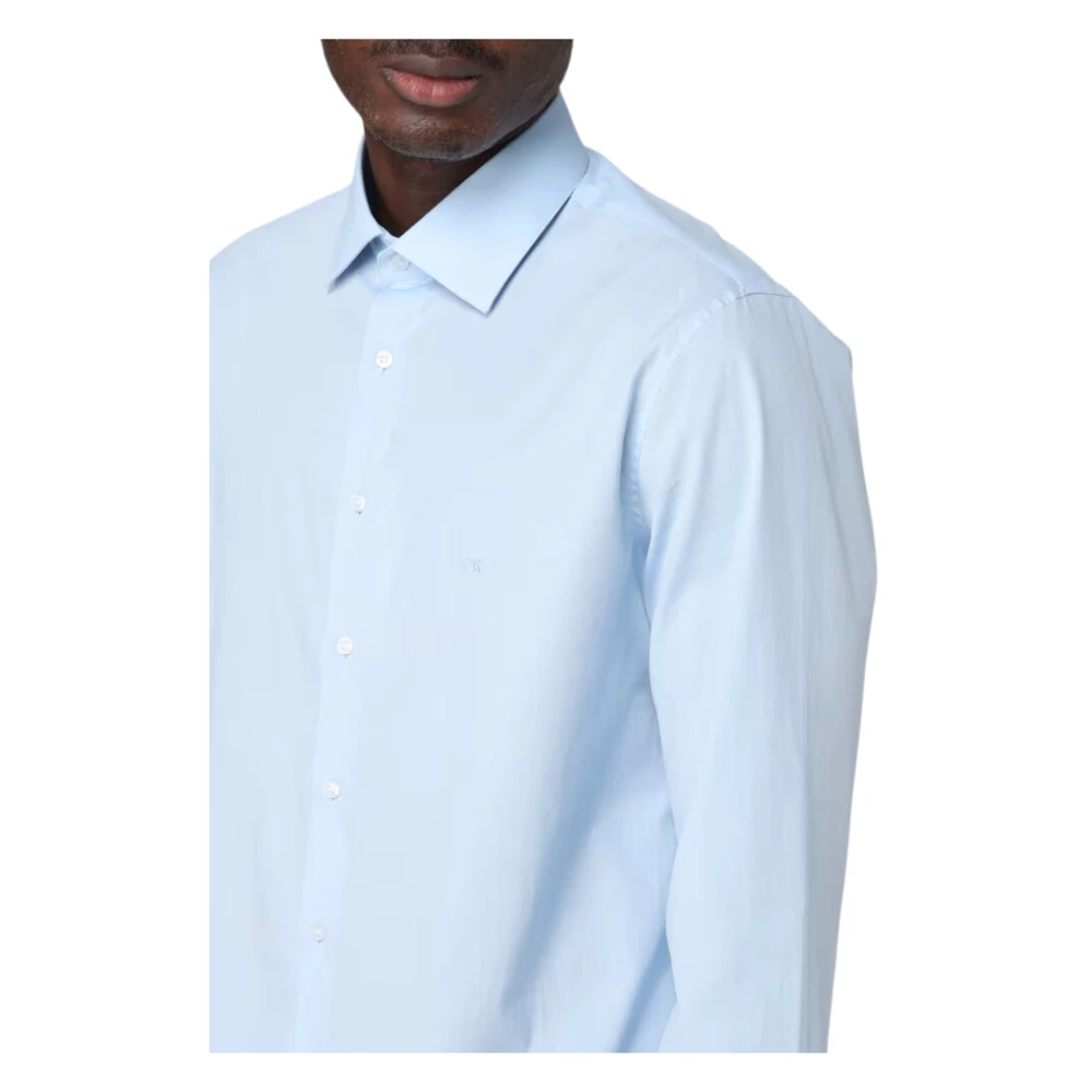 Calvin Klein Heldere Blauwe Slim Fit Overhemd Blue Heren