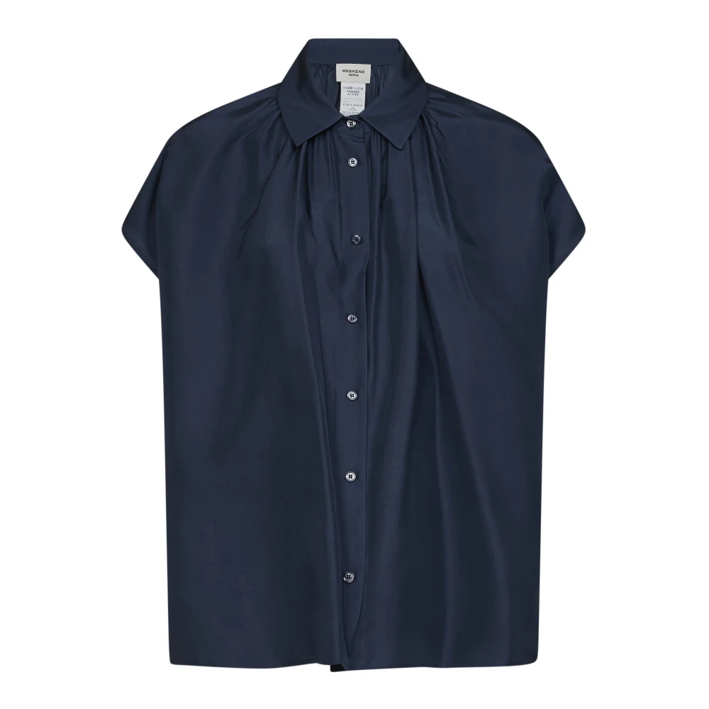 Weekend Max Mara Vrouw Blauw Overhemden Dames, Xs, Max Mara Weekend Shirts