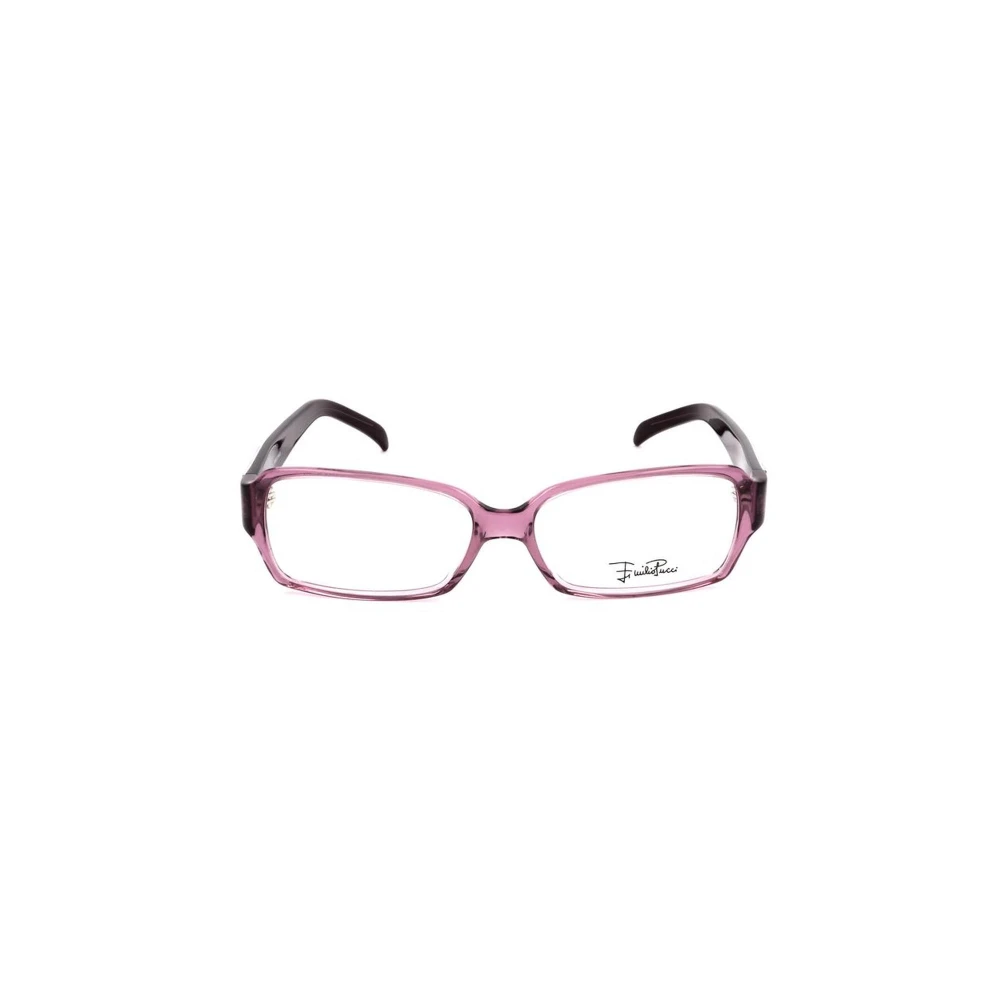 EMILIO PUCCI Paarse plastic damesmonturen met wijzerplaat Purple Dames