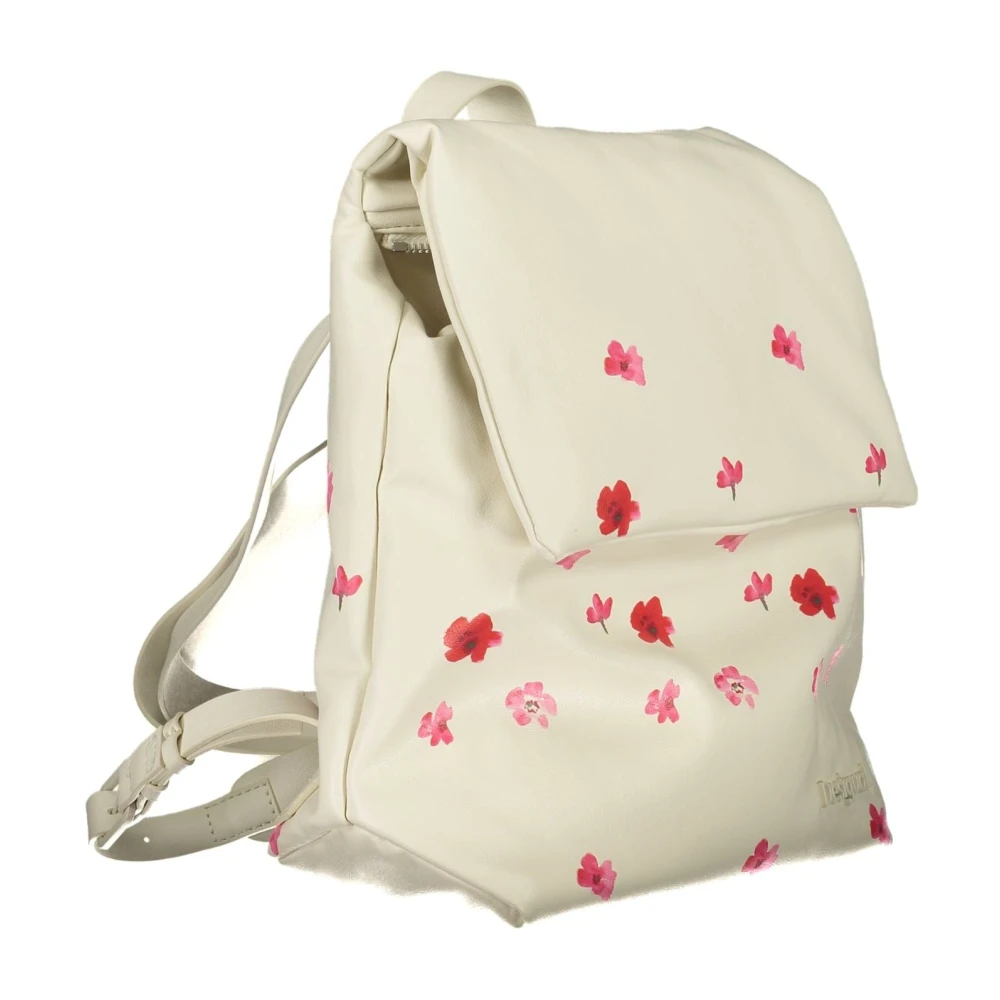Desigual Witte Rugzak met Contrastdetails White Dames
