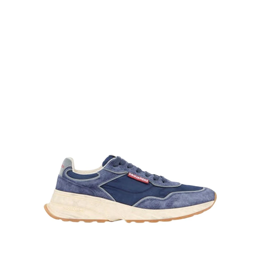 Dsquared2 Men's Blue Sneakers, 8 Uk, Sprinter Trainers