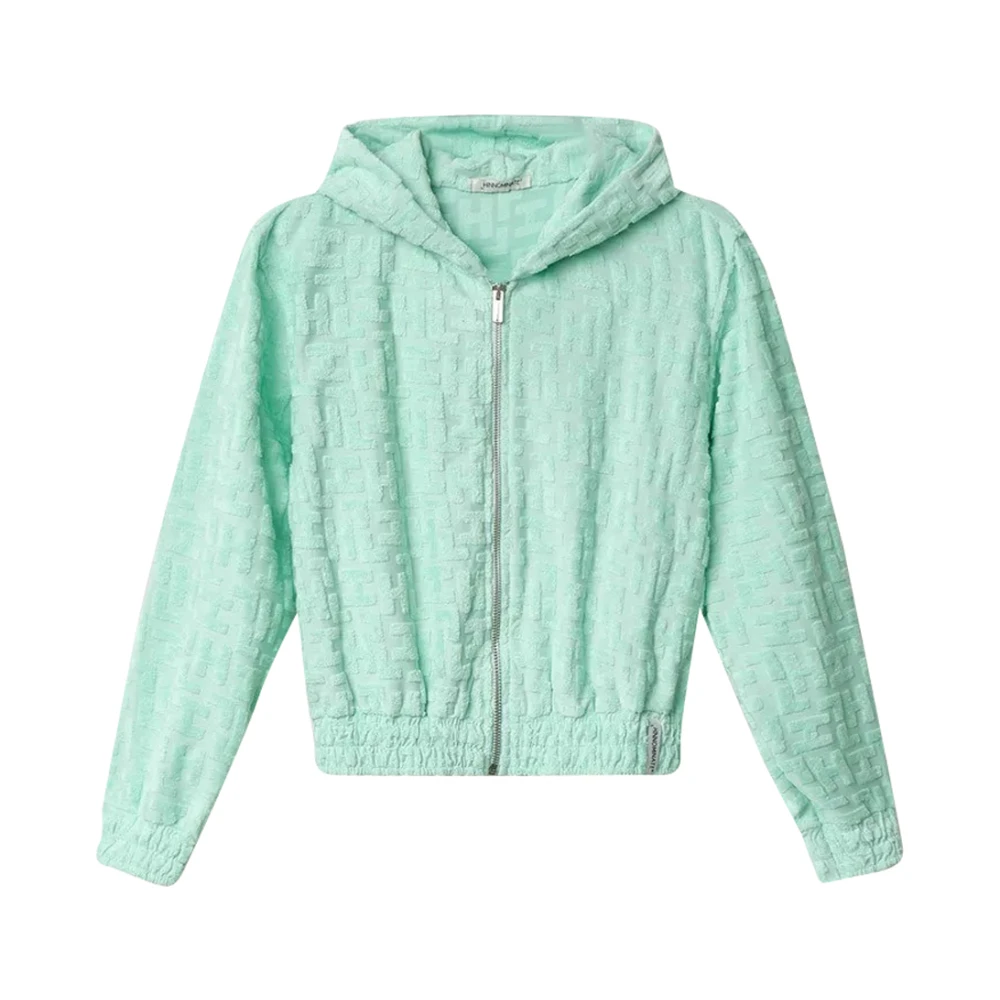 Hinnominate Groene Zip Hoodie Set voor Vrouwen Green Dames