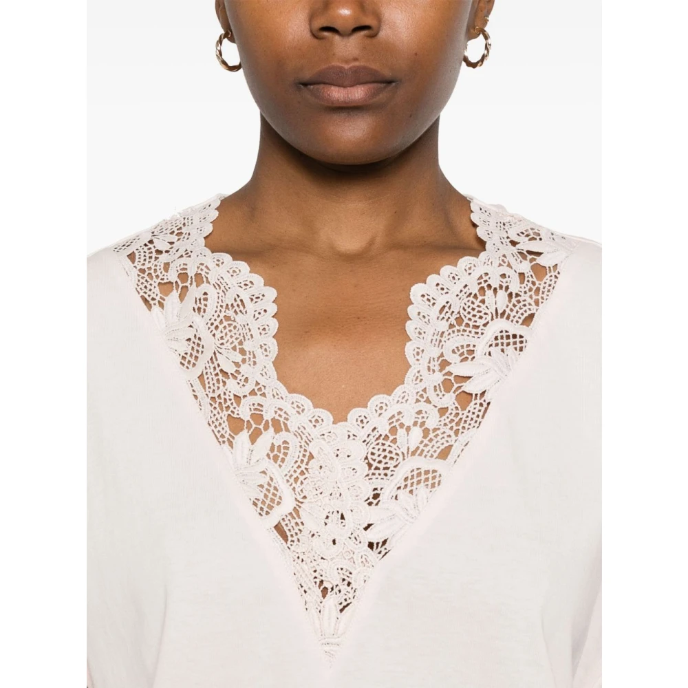 Twinset Stijlvolle T-shirts en Polos Beige Dames