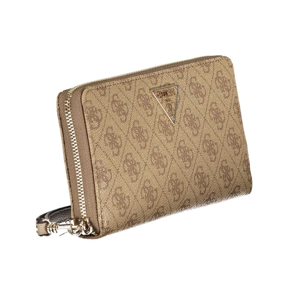 Guess Beige Portemonnee met Laurier Details Beige Dames