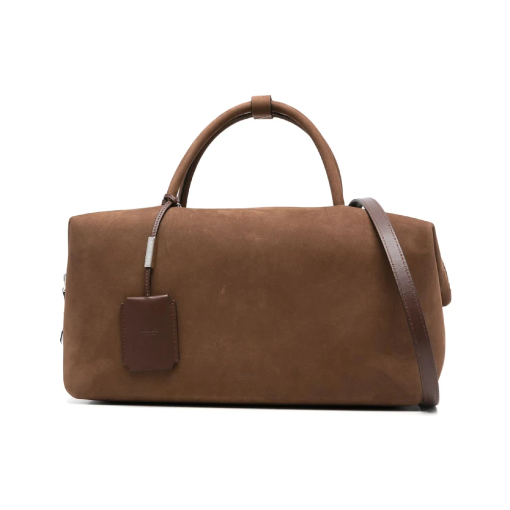 Max Mara Brown Handbags, Female, One Size, Chic Shoulder Bag With Handle