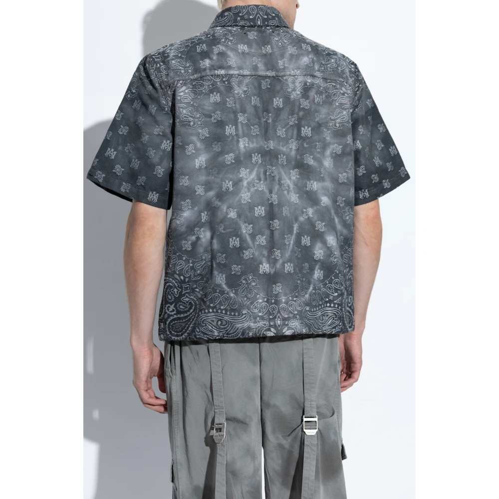 Amiri Gestreept overhemd Gray Heren