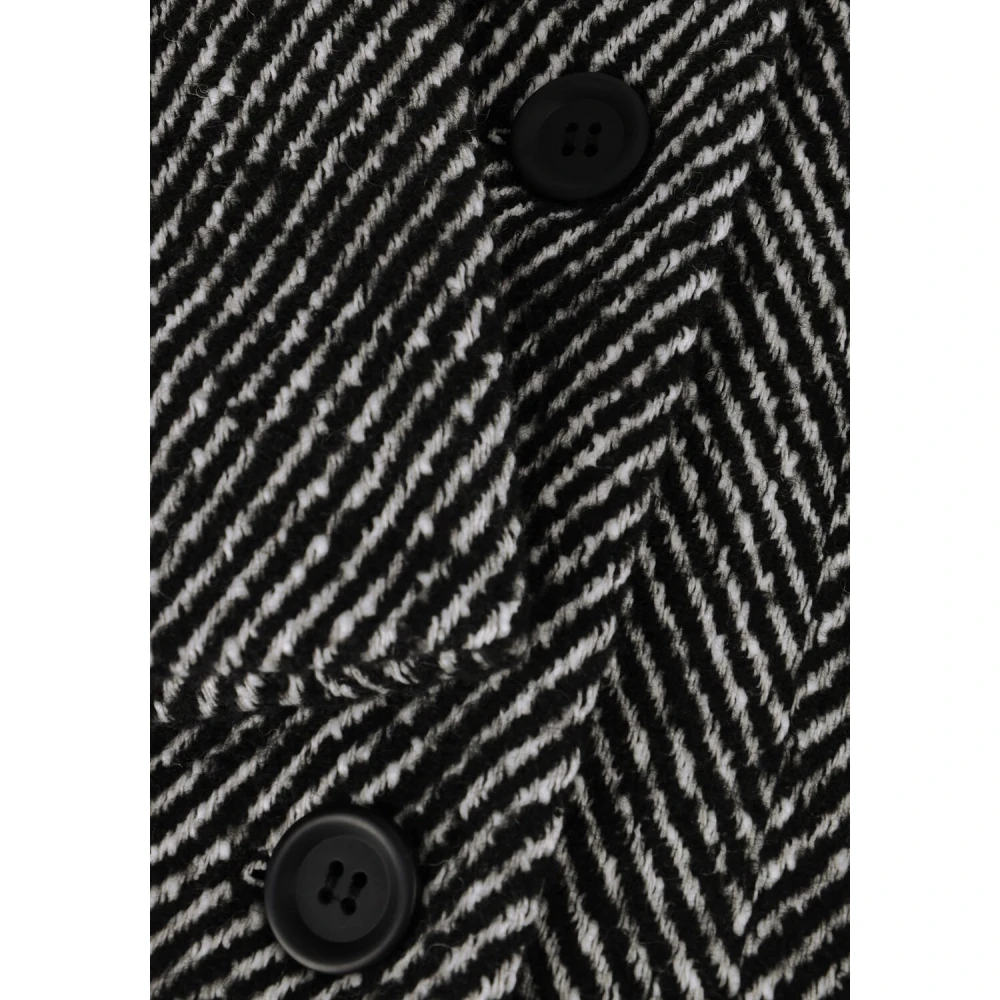 My Essential Wardrobe Elegante Zwarte Jas voor Vrouwen Black Dames