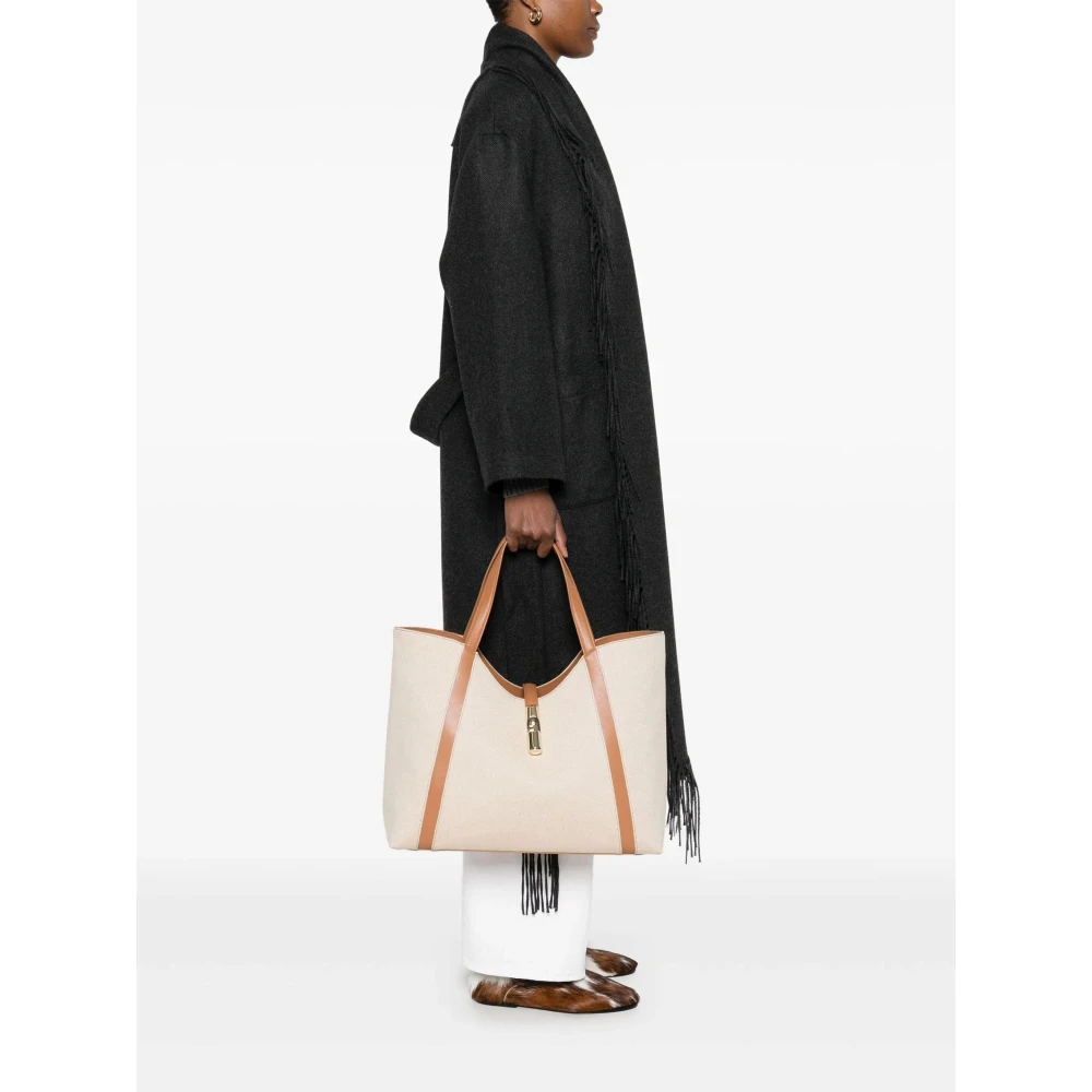 Furla XL Hobo Tas in Natuur Brandy Beige Dames