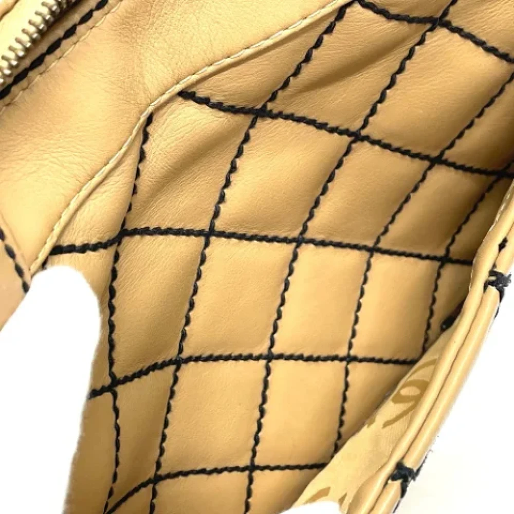 Chanel Vintage Pre-owned Fabric chanel-bags Brown Dames