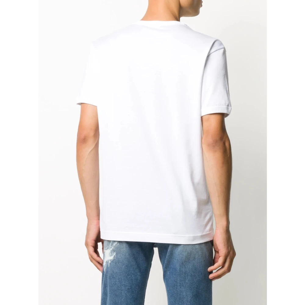 Dolce & Gabbana Witte T-shirts en Polos White Heren