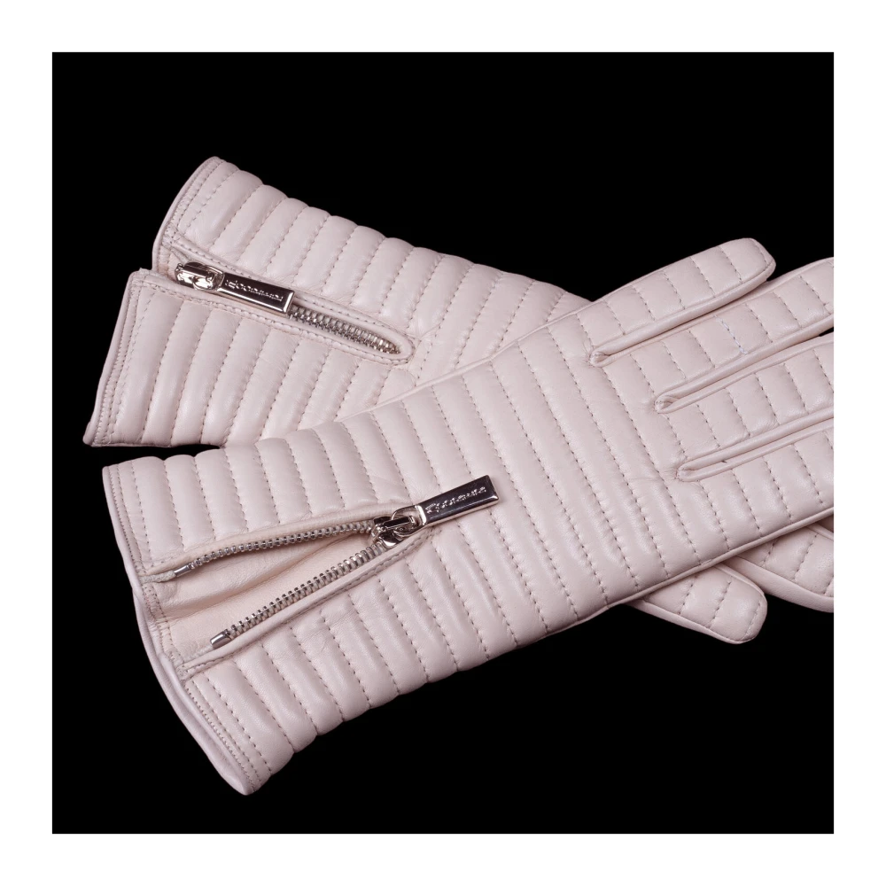 Moorer Gewatteerde Nappa Handschoenen White Heren