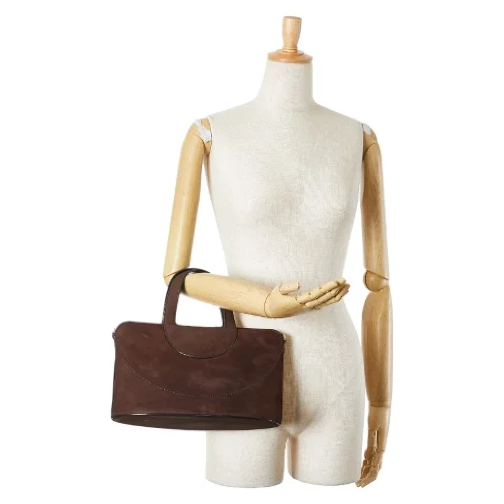 Bvlgari Vintage Pre-owned Leather handbags Brown Dames