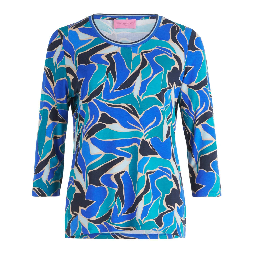 Betty Barclay Stijlvol Bedrukt Basis Shirt Blue Dames