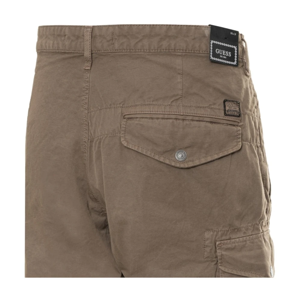 Guess Cargo Broek Bruin Slim Fit Brown Heren