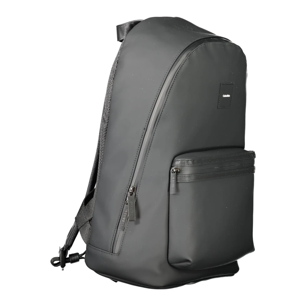 Calvin Klein Zwarte heren rugzak met laptopvak Black Heren