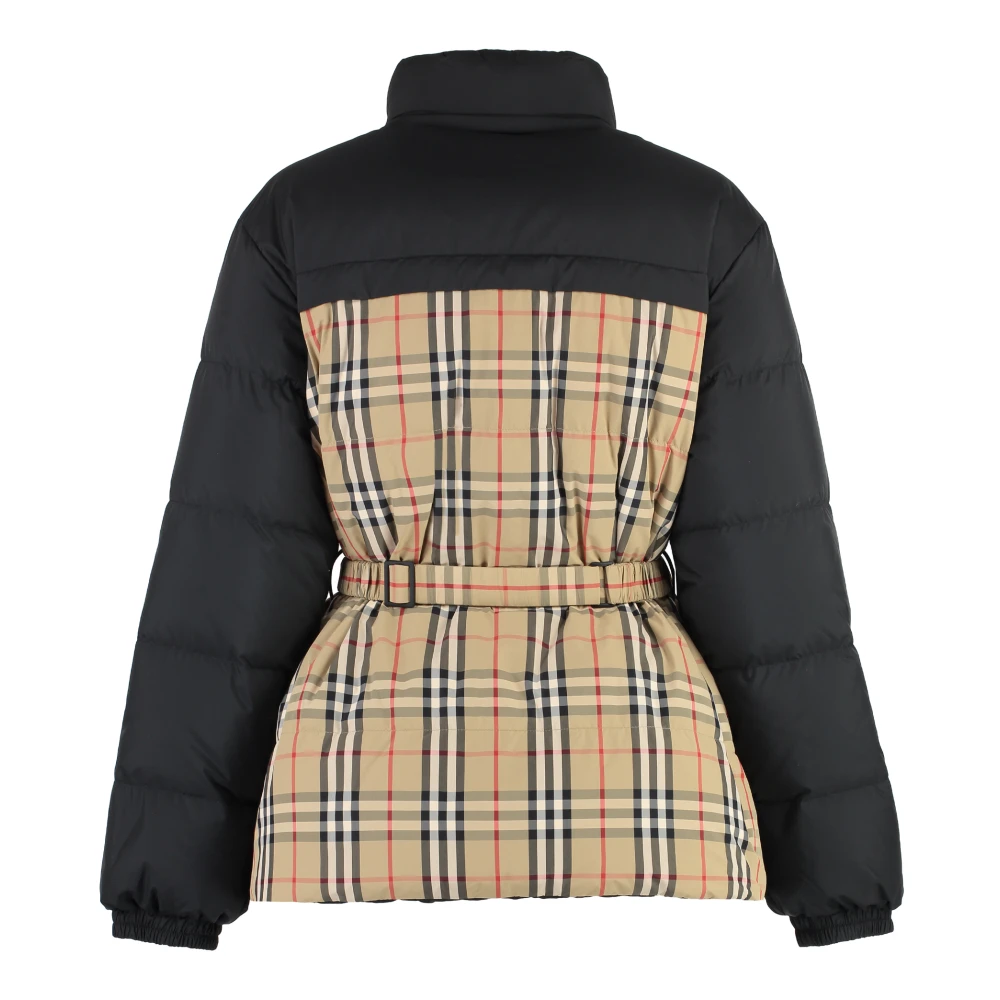 Burberry Omkeerbare gewatteerde jas met capuchon Black Dames