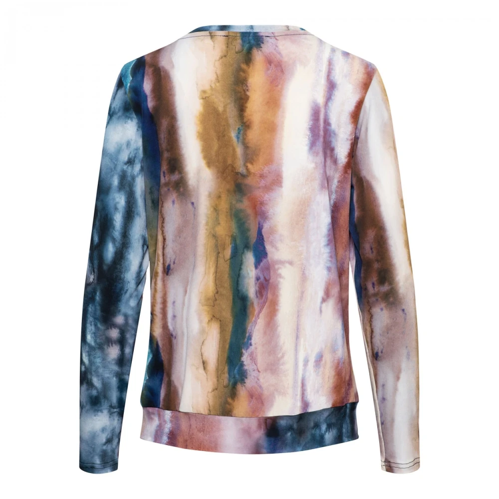 &Co Woman Moulante Longue Manche Haut Blue Dames